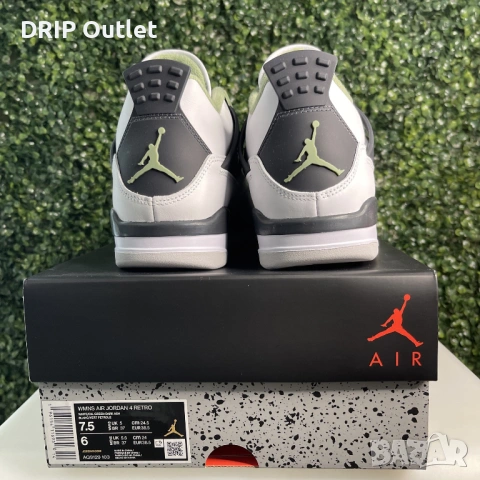 !НОВИ! Jordan 4 Retro | Seafoam | + КУТИЯ, снимка 4 - Маратонки - 54168142