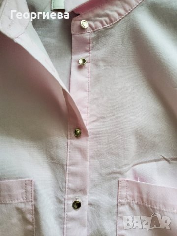 Бебешко Розова памучна риза- боди