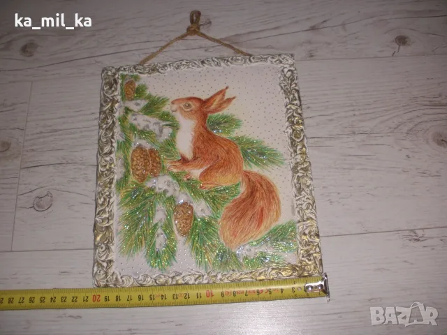 Картина-катеричка-зимна, снимка 2 - Картини - 56151238
