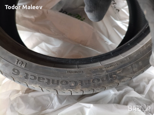 Комплект летни гуми Continental Sport Contact 6 245/40/20 с дот 2022, снимка 8 - Гуми и джанти - 52432668