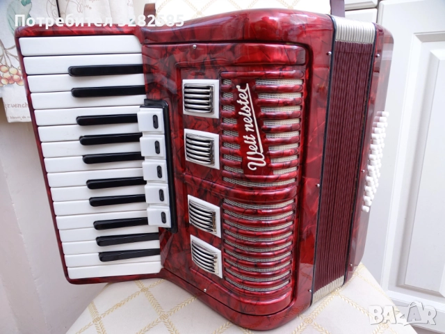 Акордеон Велтмайстер 40 баса, снимка 3 - Акордеони - 52131191