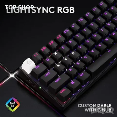 Нова Logitech PRO X 60 LIGHTSPEED Механична Клавиатура RGB Безжична, снимка 3 - Клавиатури и мишки - 49604535