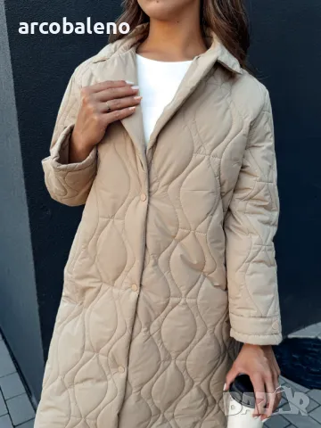 Дамско дълго ватирано палто TRENDIFY, 4цвята , снимка 11 - Якета - 48556422