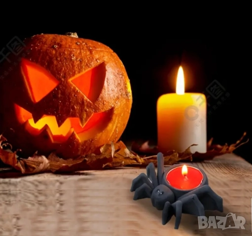 Молд кашпа свещник паяк Хелоуин , снимка 6 - Форми - 51982783