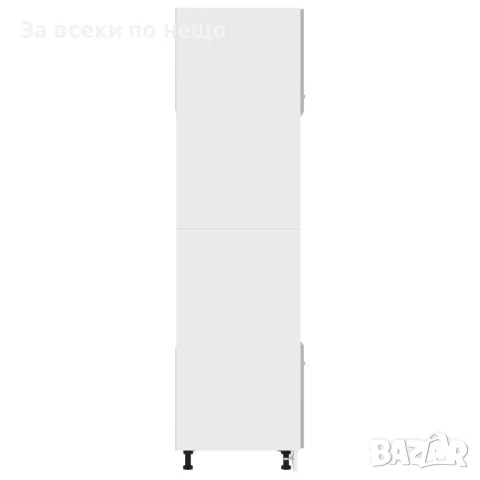 Шкаф за микровълнова, бетонно сив, 60x57x207 см, ПДЧ Код P299, снимка 8 - Шкафове - 49779177