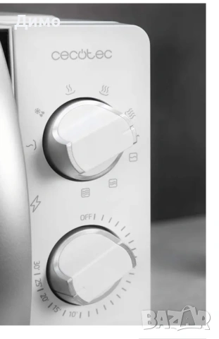 Микровълнова печка Cecotec ProClean 2110 (Бяла) 20L , снимка 3 - Микровълнови - 53143252