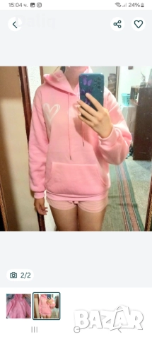 Момичешки суитшърт, снимка 2 - Блузи с дълъг ръкав и пуловери - 51592580