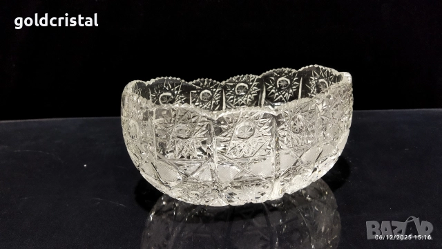 стара кристална купа фруктиера бонбониера 