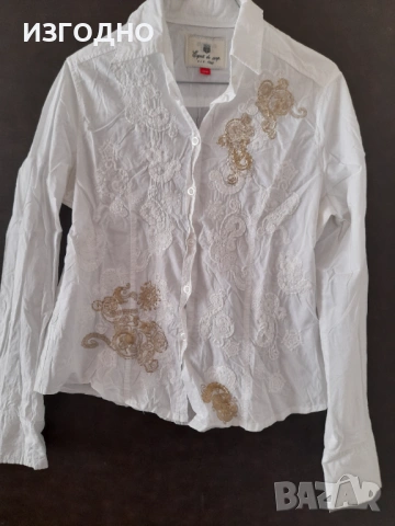 18€ НОВИ МОДЕРНИ РИЗА БЯЛА И ДЪНКИ РАЗМЕР 40, снимка 5 - Дънки - 54226094