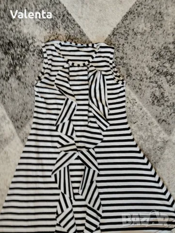 Рокля в черно и бяло за ръст 152, снимка 2 - Детски рокли и поли - 55883937