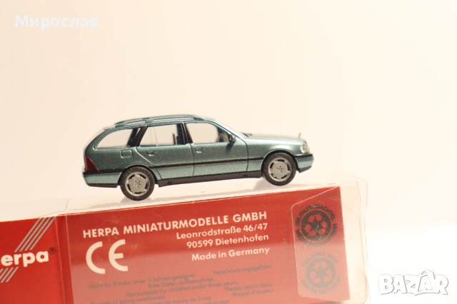 HERPA H0 1/87 MERCEDES NENZ C МОДЕЛ КОЛИЧКА КАМИОН, снимка 4 - Колекции - 51930575