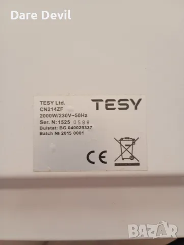 Конвектор Tesy 2000W, снимка 3 - Отоплителни печки - 55708895