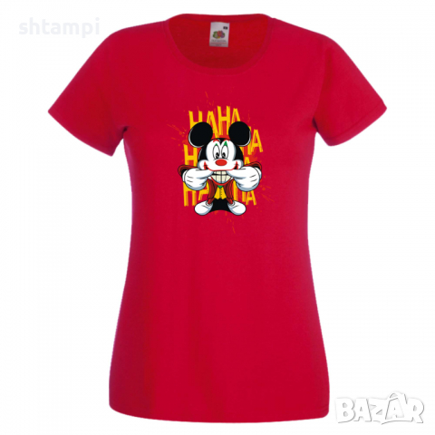 Дамска тениска Mickey Joker Batman Мини Маус,Микки Маус.Подарък,Изненада,, снимка 8 - Тениски - 36526304
