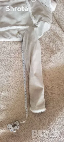 Детско кожено палто - около 7 - 9 годики, снимка 4 - Детски якета и елеци - 47302654