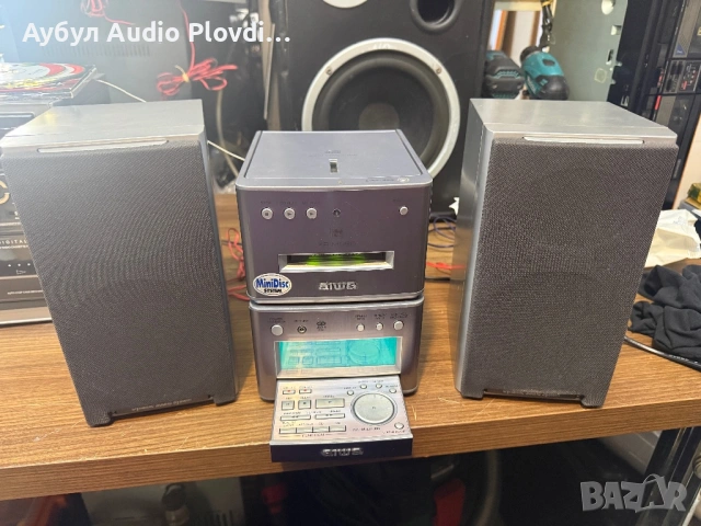 AİWA HR-MD90EZ MD-CD TUNER STREO Mini System , снимка 3 - Аудиосистеми - 54106762