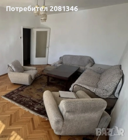 Подарявам запазена холна гарнитура с 2 фотьойла и табуретка, снимка 2 - Дивани и мека мебел - 54212407