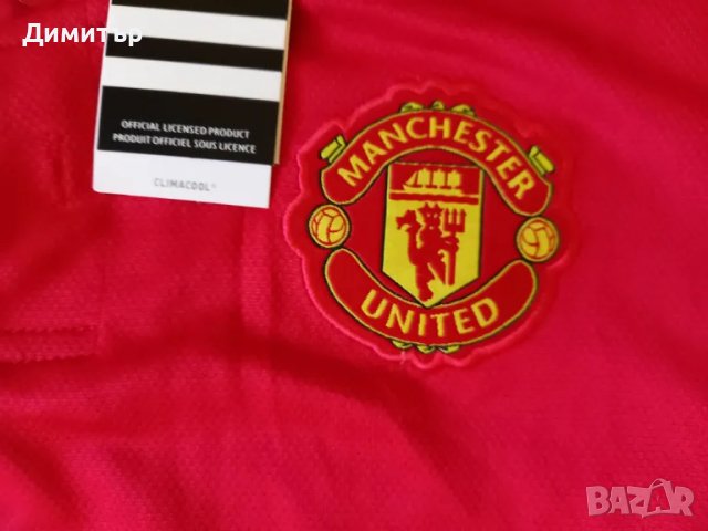 Екип Adidas на Manchester United Манчестър Юнайтед тениска и шорти за 11-13 години, снимка 3 - Футбол - 47382734