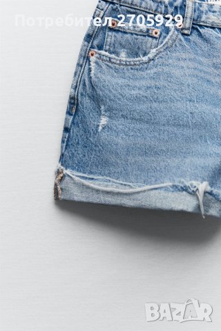 Нови Zara дънкови къси панталони, размер 38 (S/M), снимка 3 - Къси панталони и бермуди - 39880081