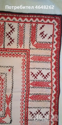 Ръчно бродирани карета върху панама, снимка 6 - Други - 54242416