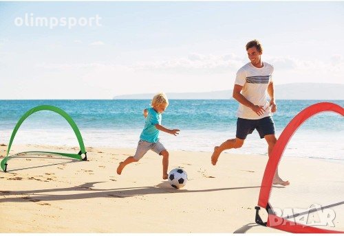 Врата за мини футбол MAXI, POP-UP, 115х81х81 см. Здрава метална конструкция. Комплектът включва колч, снимка 4 - Футбол - 32090722