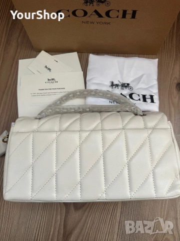 Дамска чанта Tabby Shoulder Bag 26 в бял цвят, снимка 4 - Чанти - 54048984