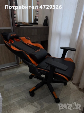 Canyon - CND-SGCH4, черен/оранжев, снимка 4 - Столове - 53933748