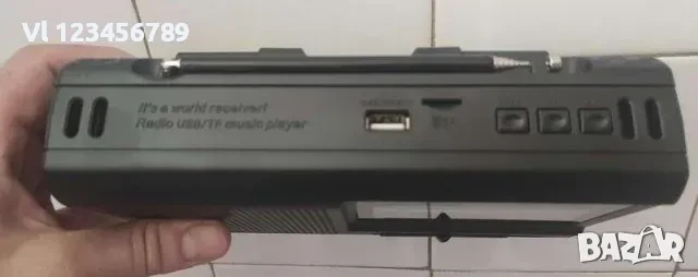 Портативна аудио система, FM, USB, microSD с вграден фенер MEIER MU52, снимка 3 - Радиокасетофони, транзистори - 50802731