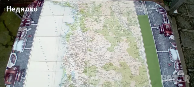 Стара карта,1901г, снимка 4 - Антикварни и старинни предмети - 49750657