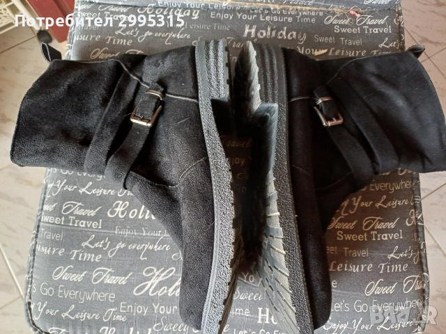 Мъжки черни боти , снимка 6 - Мъжки боти - 52087607