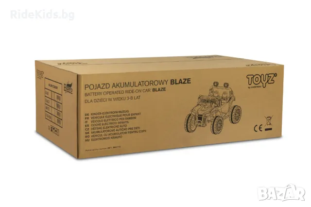 Офроуд акумулаторен автомобил BLAZE, Черен – 4x4, до 35кг., с дистанционно и LED, снимка 16 - Детски велосипеди, триколки и коли - 49976137