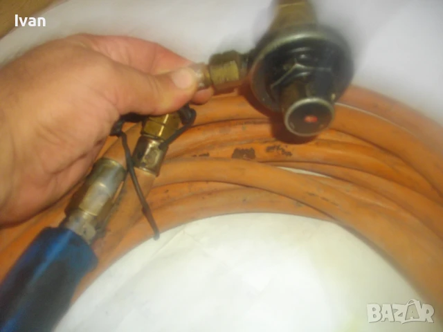 77см Немска газова горелка за покриви и хидроизолации пълен комплект с маркуч 5м и редуцир вентил, снимка 13 - Други инструменти - 51333293