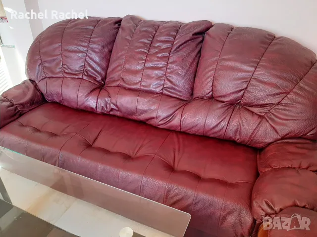 Продавам холова гарнитура кожена, снимка 15 - Дивани и мека мебел - 56159269