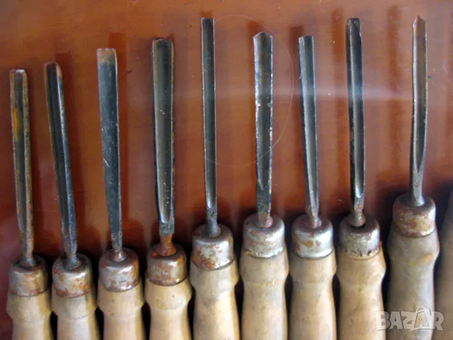 22 броя длета за дърворезба, резбарски длета произведни в Тетевен през 70/80 години на 20 век , снимка 7 - Други инструменти - 48617243