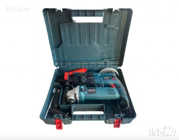 Комплект 2 в 1 перфоратор и ъглошлайф на ток, снимка 5 - Друга електроника - 52830750