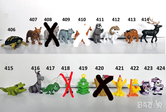 Над 400 Киндер играчки от яйца Kinder Surprise, снимка 10 - Фигурки - 47226377