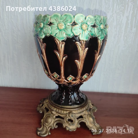 АНТИКВАРНА ЛАМПА НА ПОНЕ 130 ГОДИНИ ПОРЦЕЛАН, снимка 2 - Антикварни и старинни предмети - 50926210