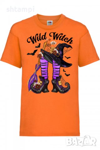Детска тениска Wild Witch,Halloween,Хелоуин,Празник,Забавление,Изненада,Обичаи,, снимка 7 - Детски тениски и потници - 38158840