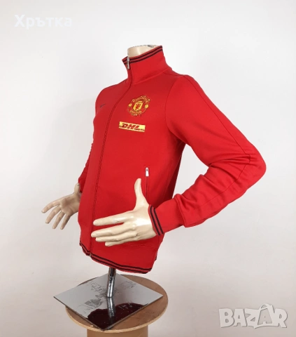 Nike Manchester United - Оригинално мъжко горнище размер S, снимка 3 - Спортни дрехи, екипи - 53927657