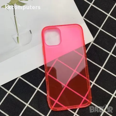Калъф силикон Neon / Розов / за iPhone 15 Plus 6.7 Баркод : 3129404, снимка 2 - Калъфи, кейсове - 48146947