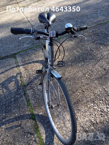 Продавам велосипед Alolo-Etienne.Тип-градски.Рамка - алуминиева. Колела -28инпча.Скорости -18 , снимка 4 - Велосипеди - 52401149