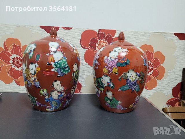 Японски вази с капаци , снимка 1