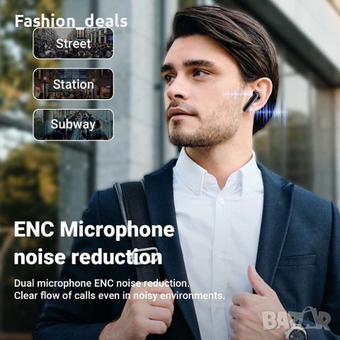 Нови Безжични слушалки Спортни с кутия за зареждане Earbuds за музика, снимка 7 - Bluetooth слушалки - 39066412