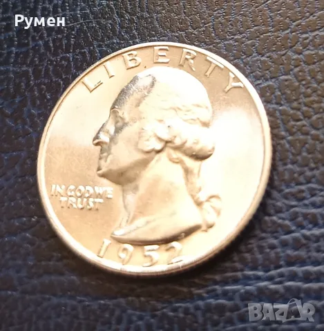 Quarter Dollar 1952-S-USA.Сребро!UNC!