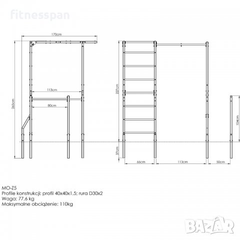 Фитнес на открито, снимка 6 - Фитнес уреди - 39444564
