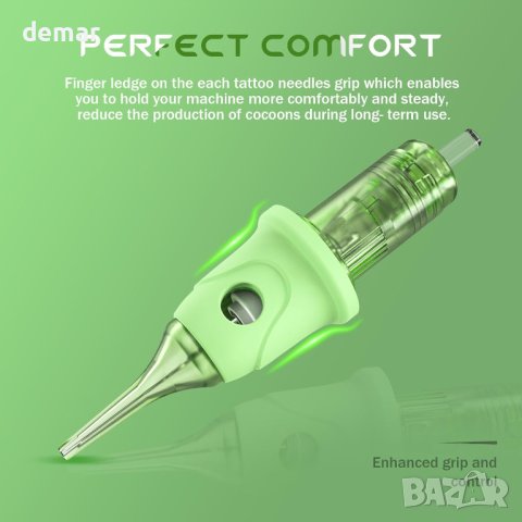 EZ игли за патрони за татуировки - 16 бр. #12 (1RL) SMP стандартна кръгла подложка 0,35 мм OMNI V2, снимка 3 - Други стоки за дома - 44436561