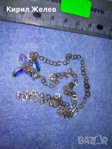 НЕЖНО СРЕБЪРНО КОЛИЕ СРЕБРО 925 с ЮВЕЛИРНО ФАСЕТИРАНИ БЛЕСТЯЩИ КРИСТАЛИ 42040, снимка 9 - Колиета, медальони, синджири - 44690692
