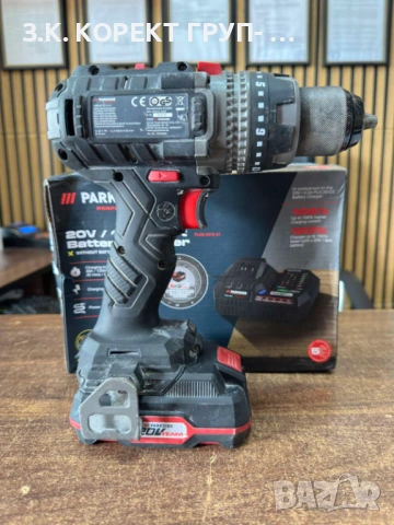 Акумулаторен винтоверт Parkside Performance PBSAP 20-Li A1 с батерия и зарядно, снимка 2 - Винтоверти - 53874664