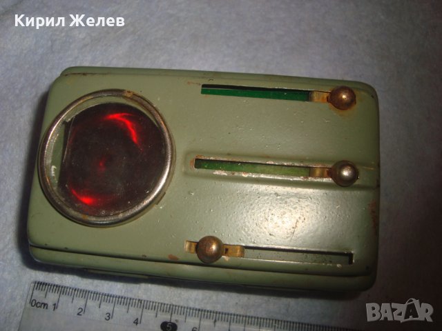 СТАРО СИГНАЛНО МЕТАЛНО РЯДКО РЕТРО БДЖ ФЕНЕРЧЕ с 4 ЦВЯТА 2423 , снимка 2 - Антикварни и старинни предмети - 38276919