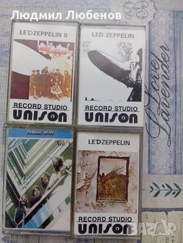 Лот аудио касети Led Zeppelin и Beatles