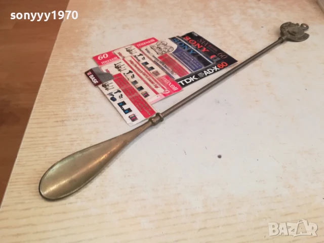 обувалка с кон-45см мед/месинг-внос swiss 0306251633, снимка 3 - Други ценни предмети - 50536531